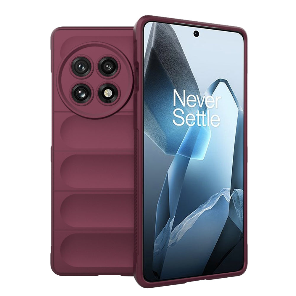 Hülle für OnePlus 13, Techsuit, Magic Shield, Weinrot