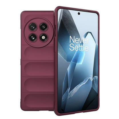 Hülle für OnePlus 13, Techsuit, Magic Shield, Weinrot