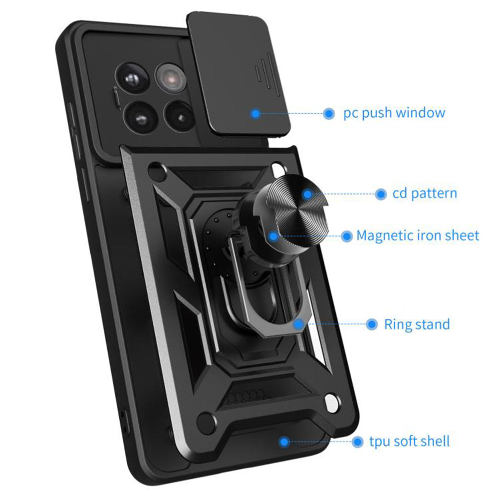 Hülle für OnePlus 13R, Techsuit, CamShield, Grün