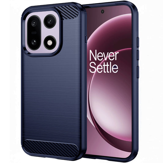 Hülle für OnePlus 15, Techsuit, Carbon, Blau