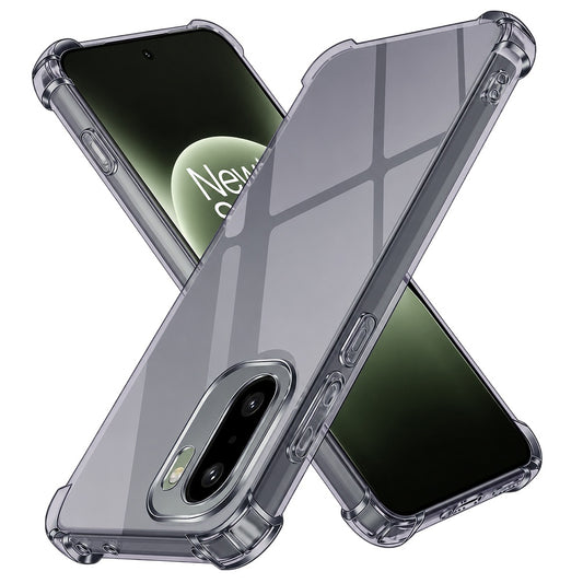 Case for OnePlus 15R, Techsuit, Shockproof Clear, Smoke