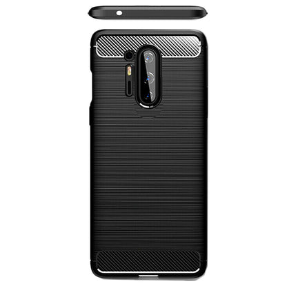 Hülle für OnePlus 8 Pro, Techsuit, Carbon, Schwarz