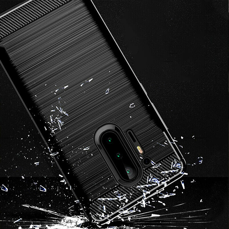 Hülle für OnePlus 8 Pro, Techsuit, Carbon, Schwarz