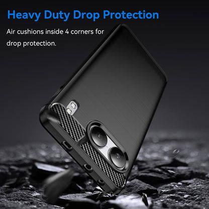 Hülle für OnePlus Nord 4, Techsuit, Carbon, Schwarz