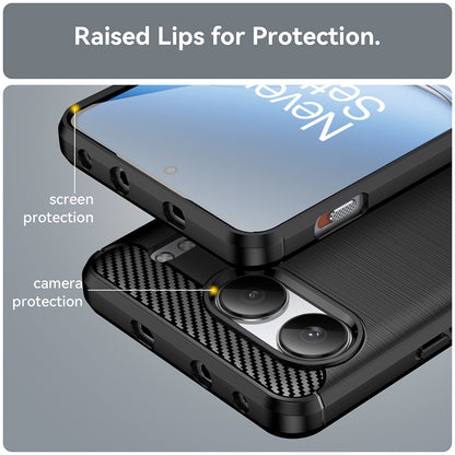 Hülle für OnePlus Nord 4, Techsuit, Carbon, Schwarz