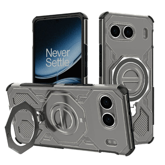 Hülle für OnePlus Nord 4, Techsuit, Carbon Shield Pro, Rauchgrau