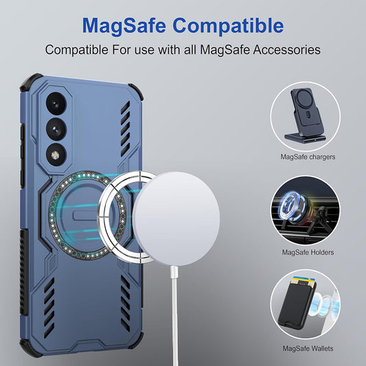 MagSafe-Hülle für OnePlus Nord 5, Techsuit, ArmorMag, Schwarz
