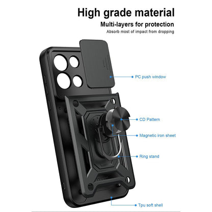 Hülle für OnePlus Nord 6, Techsuit, CamShield, Schwarz