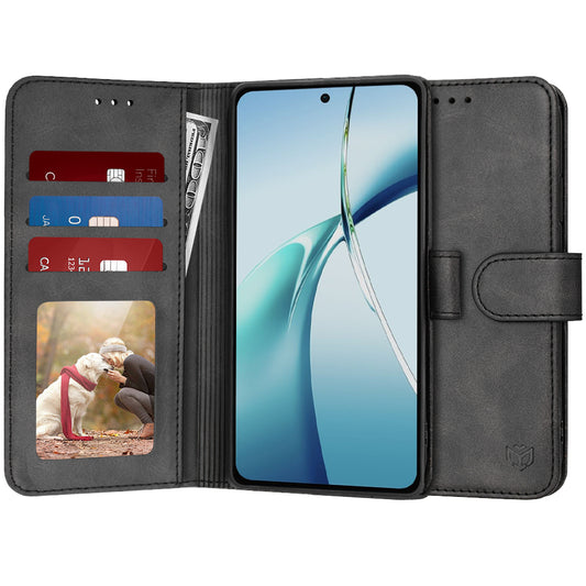 Hülle für OnePlus Nord CE4 Lite, Techsuit, Diary Book, Schwarz