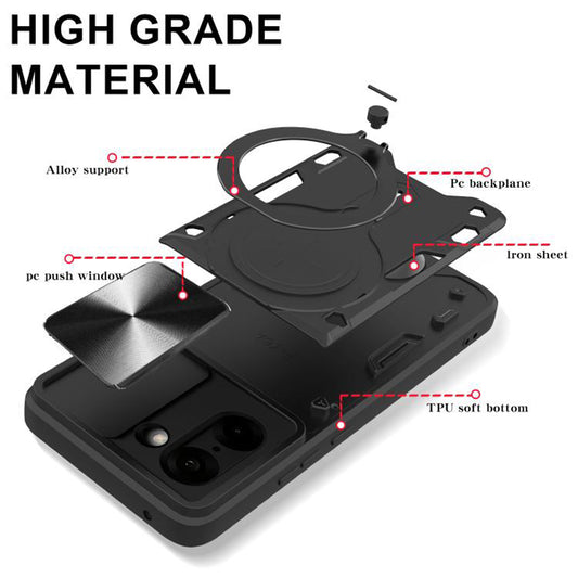 Hülle für OnePlus Nord CE5, Techsuit, CamGuard Pro, Schwarz