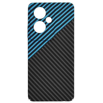 Hülle für OnePlus Nord N30 SE / Oppo A79, Techsuit, Carbonite FiberShell, Schwarz Blau