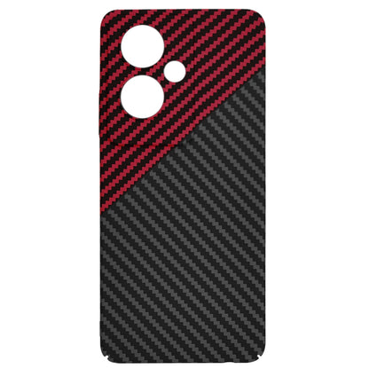 Hülle für OnePlus Nord N30 SE / Oppo A79, Techsuit, Carbonite FiberShell, Schwarz Rot