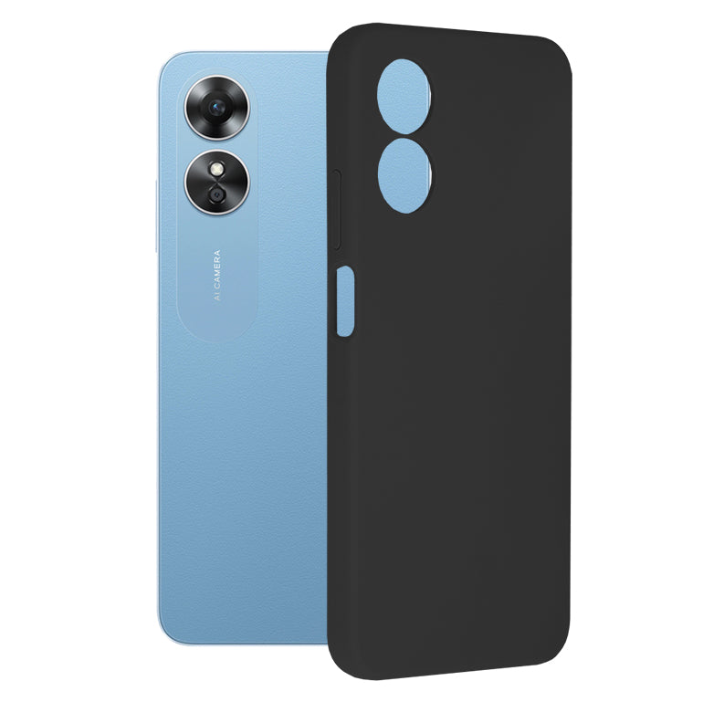 Hülle für Oppo A17, Techsuit, Soft Edge, Schwarz