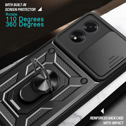 Hülle für Oppo A18 / A38, Techsuit, CamShield, Schwarz