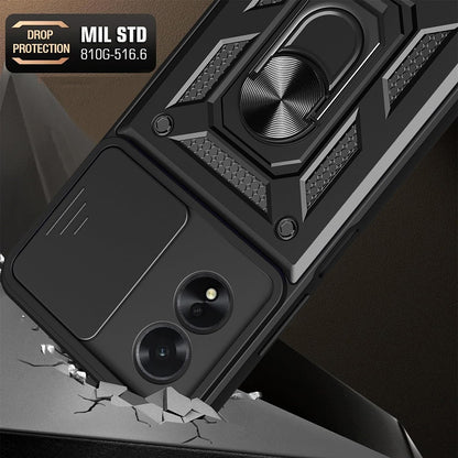 Hülle für Oppo A18 / A38, Techsuit, CamShield, Schwarz