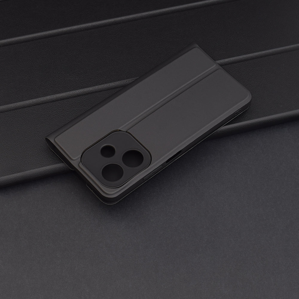 Hülle für Oppo A3 4G / A3, Techsuit, Magskin Book, Schwarz