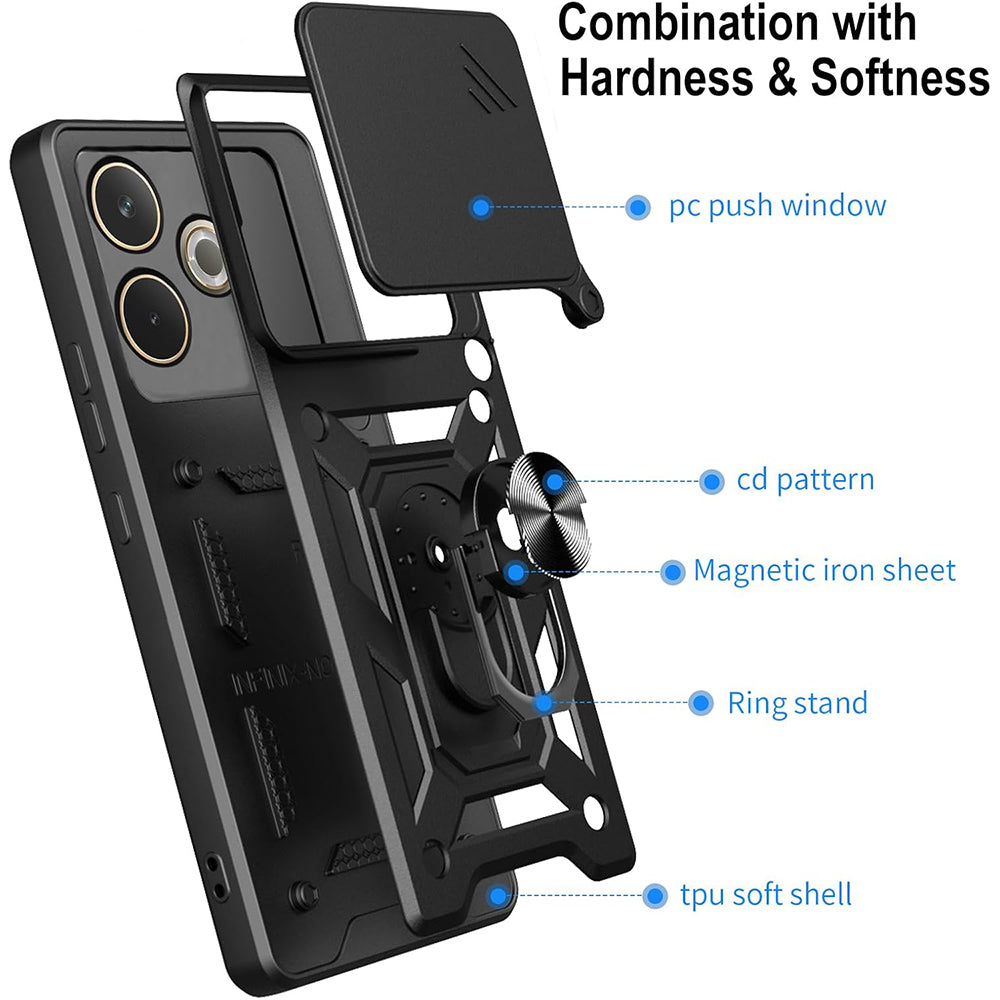 Hülle für Oppo A5 Pro 4G / A5 Pro, Techsuit, CamShield, Schwarz