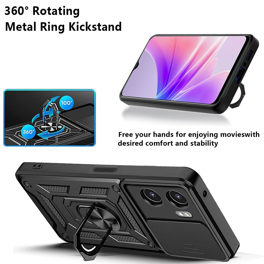 Hülle für Oppo A57 4G / A57s / Oneplus Nord N20 SE, Techsuit, CamShield, Schwarz