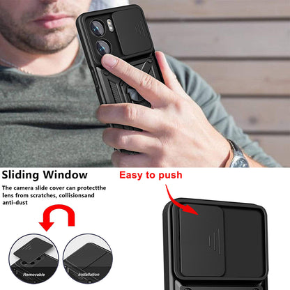 Hülle für Oppo A57 4G / A57s / Oneplus Nord N20 SE, Techsuit, CamShield, Schwarz