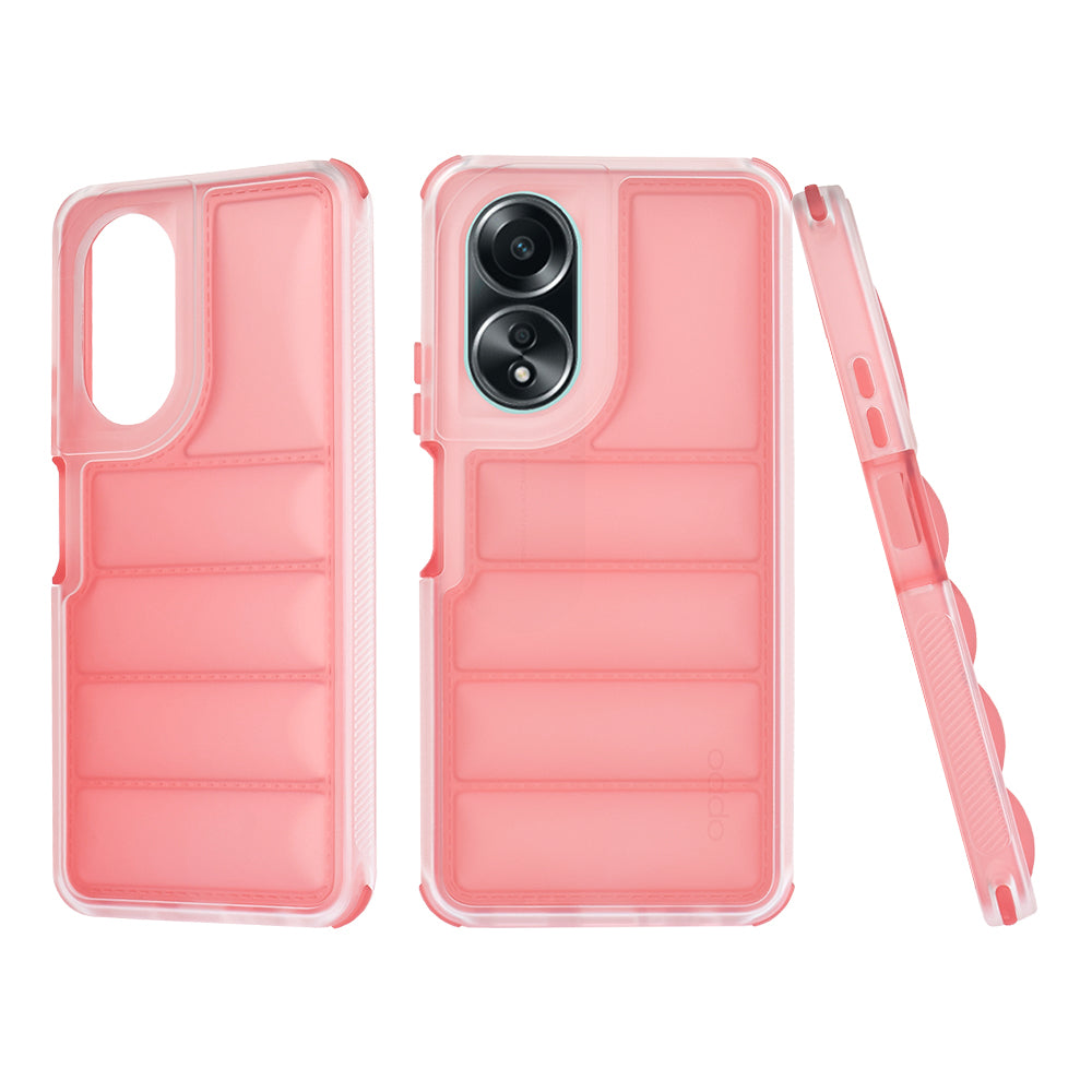 Hülle für Oppo A58 4G, Techsuit, Wave Shield, Rot