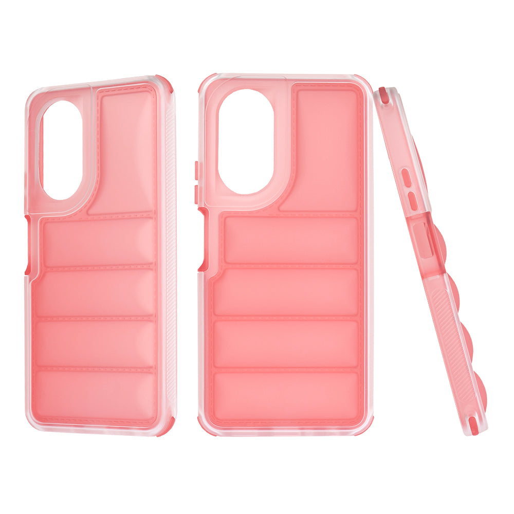 Hülle für Oppo A58 4G, Techsuit, Wave Shield, Rot