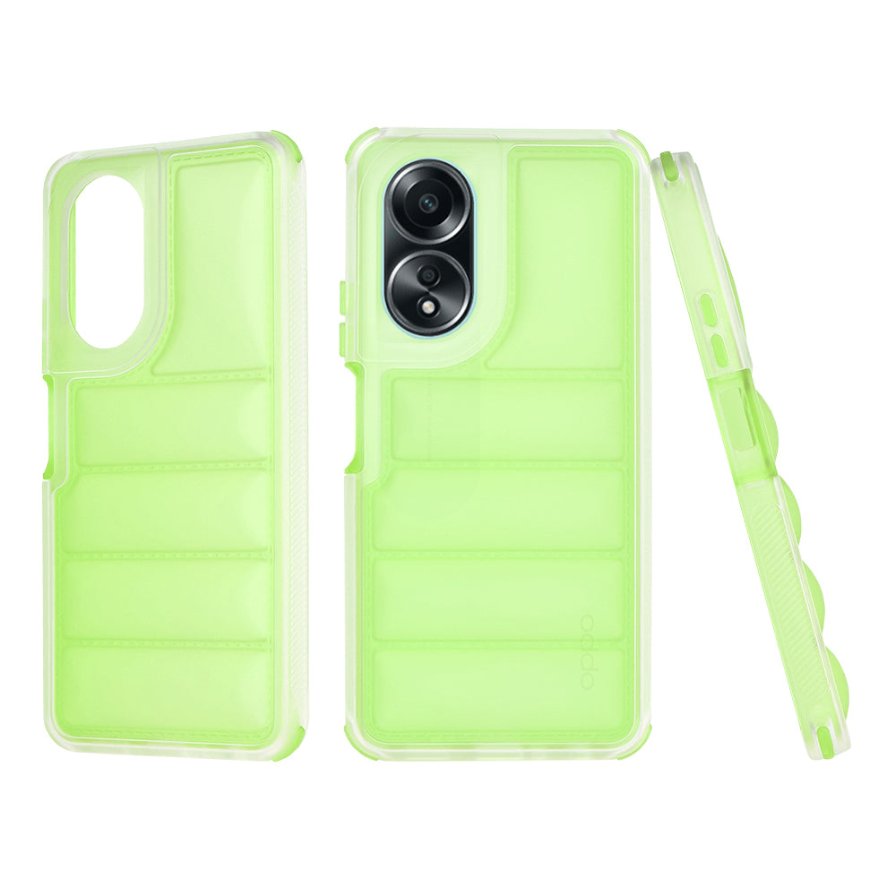 Hülle für Oppo A58 4G, Techsuit, Wave Shield, Grün