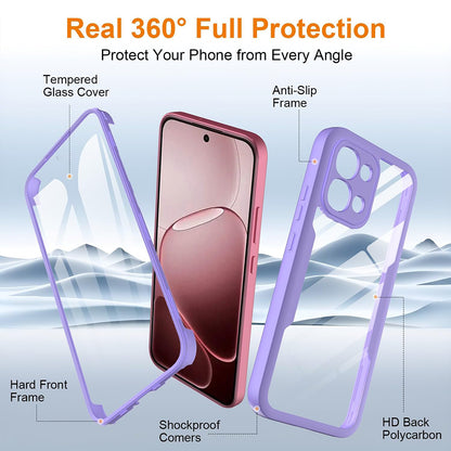 Hülle für Oppo A6 Pro 5G / A6 Pro 4G, Techsuit, ColorVerse 360, Lila