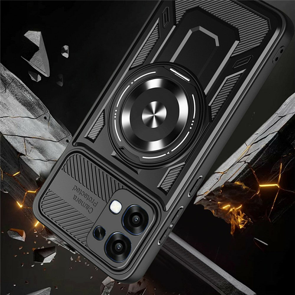 Hülle für Oppo A6 Pro 5G / A6 Pro 4G, Techsuit, RuggedCam, Schwarz
