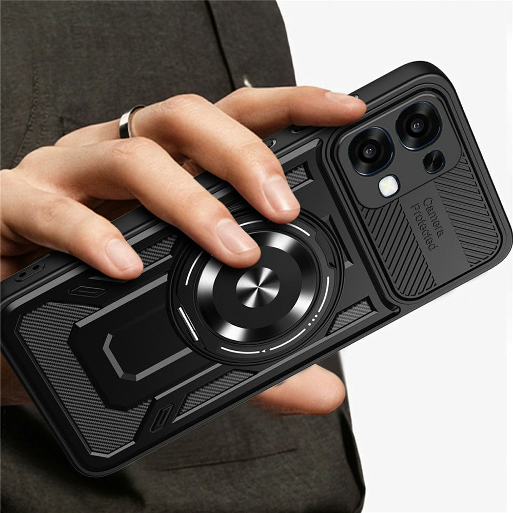 Hülle für Oppo A6 Pro 5G / A6 Pro 4G, Techsuit, RuggedCam, Schwarz
