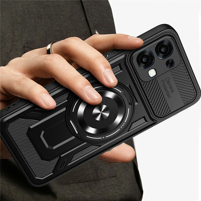 Hülle für Oppo A6 Pro 5G / A6 Pro 4G, Techsuit, RuggedCam, Schwarz