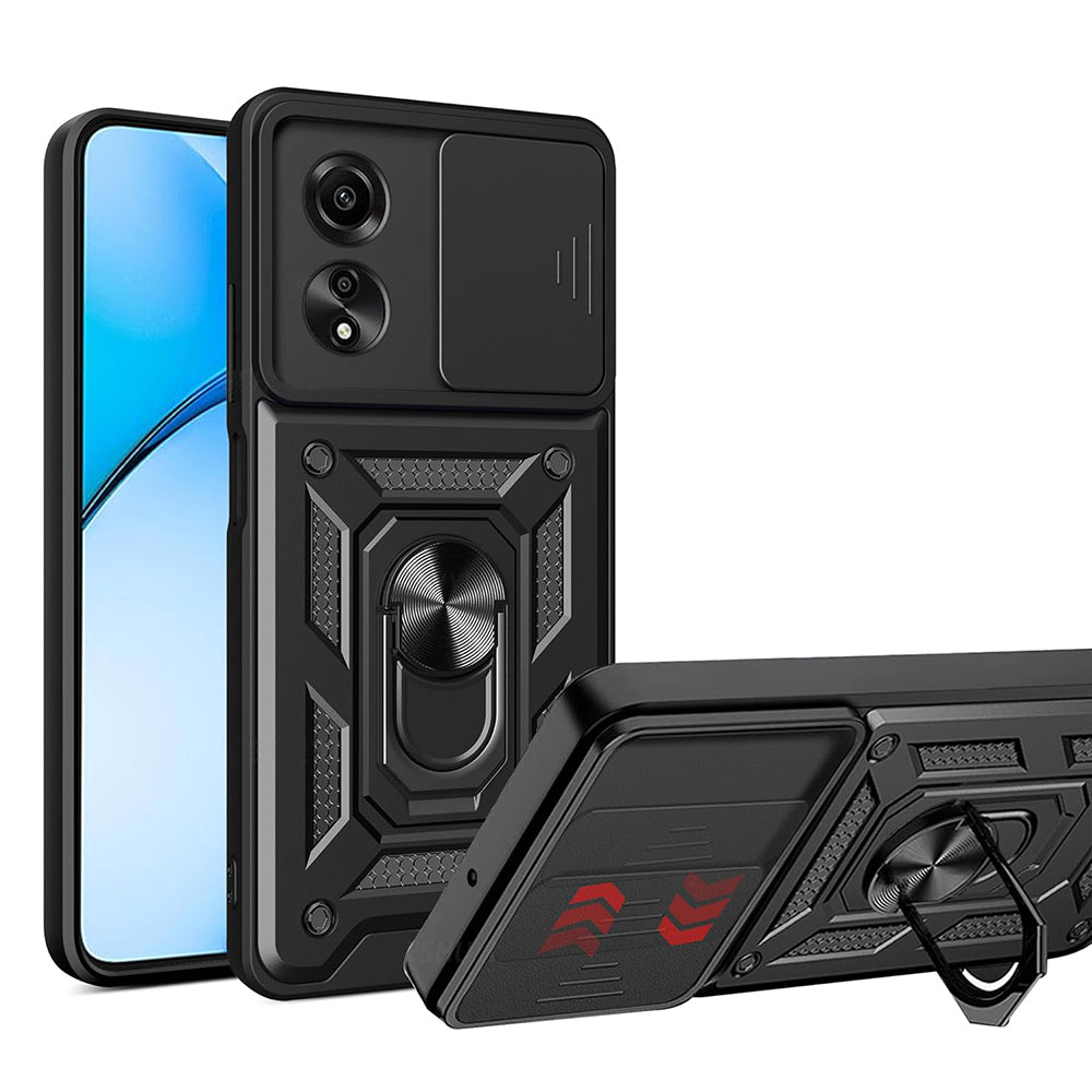 Hülle für Oppo A60, Techsuit, CamShield, Schwarz