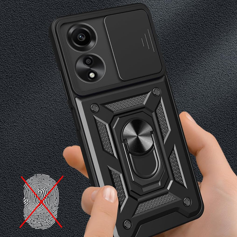 Hülle für Oppo A60, Techsuit, CamShield, Schwarz