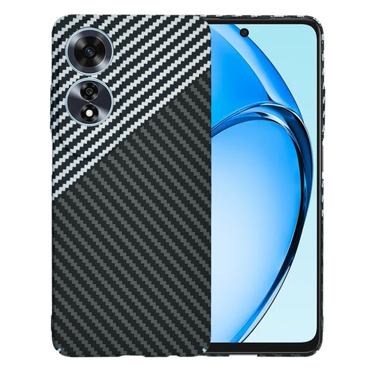 Hülle für Oppo A60, Techsuit, Carbonite FiberShell, Schwarz Grau