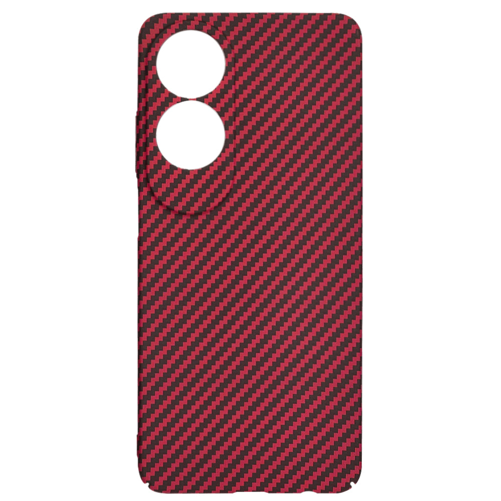 Hülle für Oppo A60, Techsuit, Carbonite FiberShell, Rot