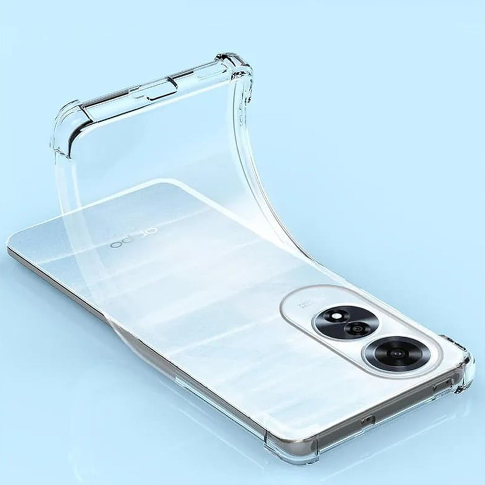 Hülle für Oppo A60, Techsuit, stoßfest klar, transparent