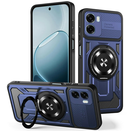 Hülle für Oppo A6k 4G / A6x 4G / A6x, Techsuit, RuggedCam, Blau