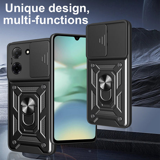 Hülle für Oppo A6x 4G / A6x, Techsuit, CamShield, Schwarz