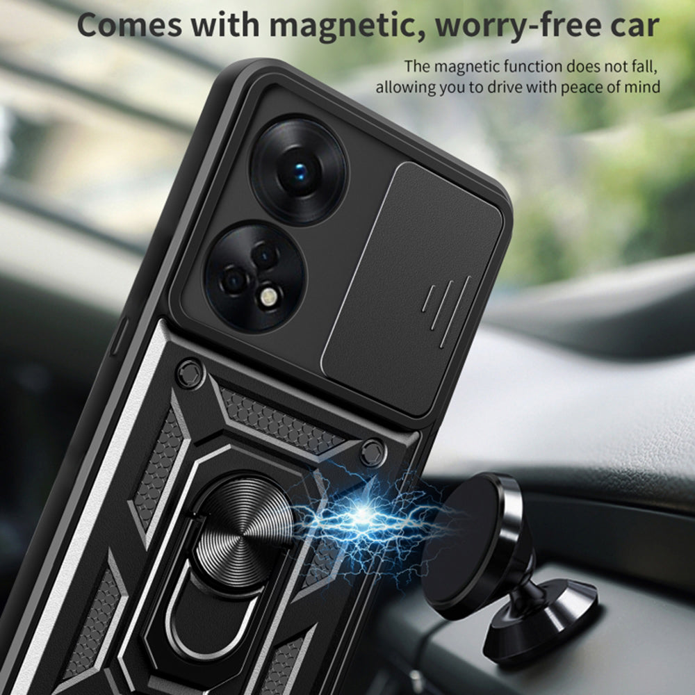 Hülle für Oppo A78 4G, Techsuit, CamShield, Grün