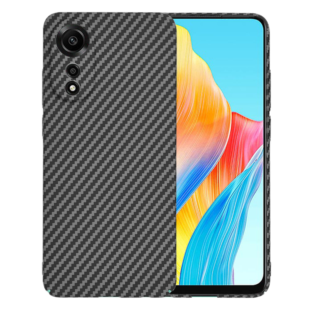Hülle für Oppo A78 4G, Techsuit, Carbonite FiberShell, Schwarz
