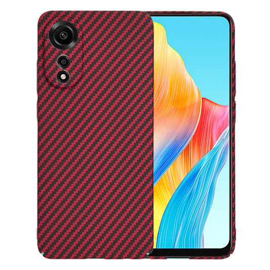 Hülle für Oppo A78 4G, Techsuit, Carbonite FiberShell, Rot