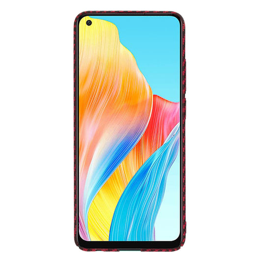 Hülle für Oppo A78 4G, Techsuit, Carbonite FiberShell, Rot