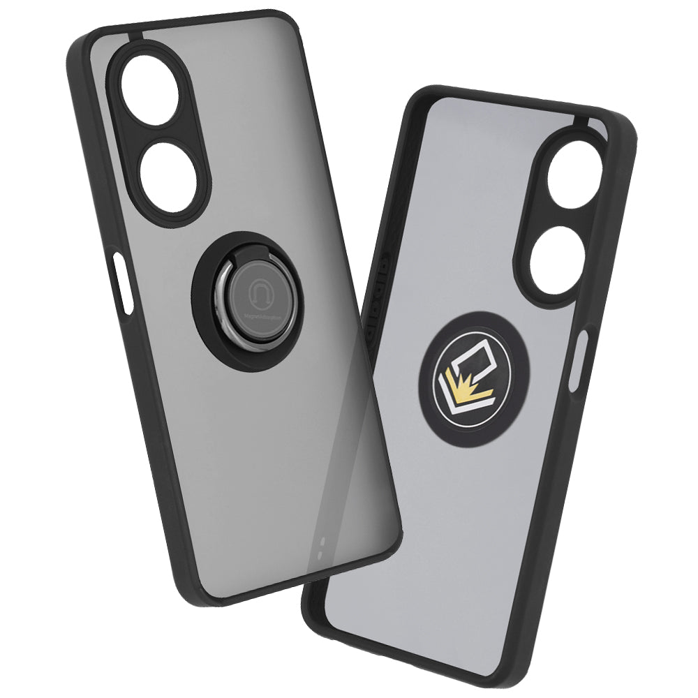 Hülle für Oppo A98, Techsuit, Glinth, Schwarz