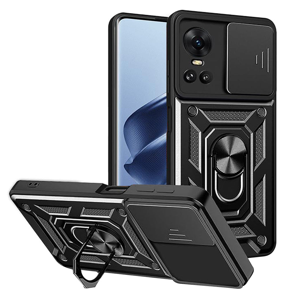 Case for Oppo Reno10 / Reno10 Pro, Techsuit, CamShield, Black