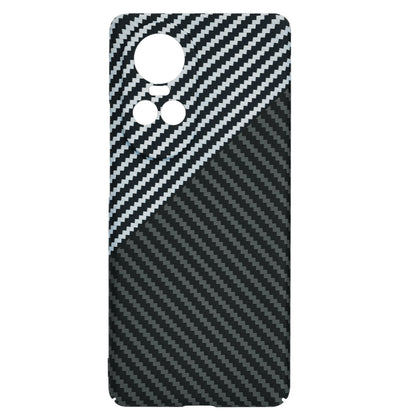 Hülle für Oppo Reno10 / Reno10 Pro, Techsuit, Carbonite FiberShell, Schwarz Grau