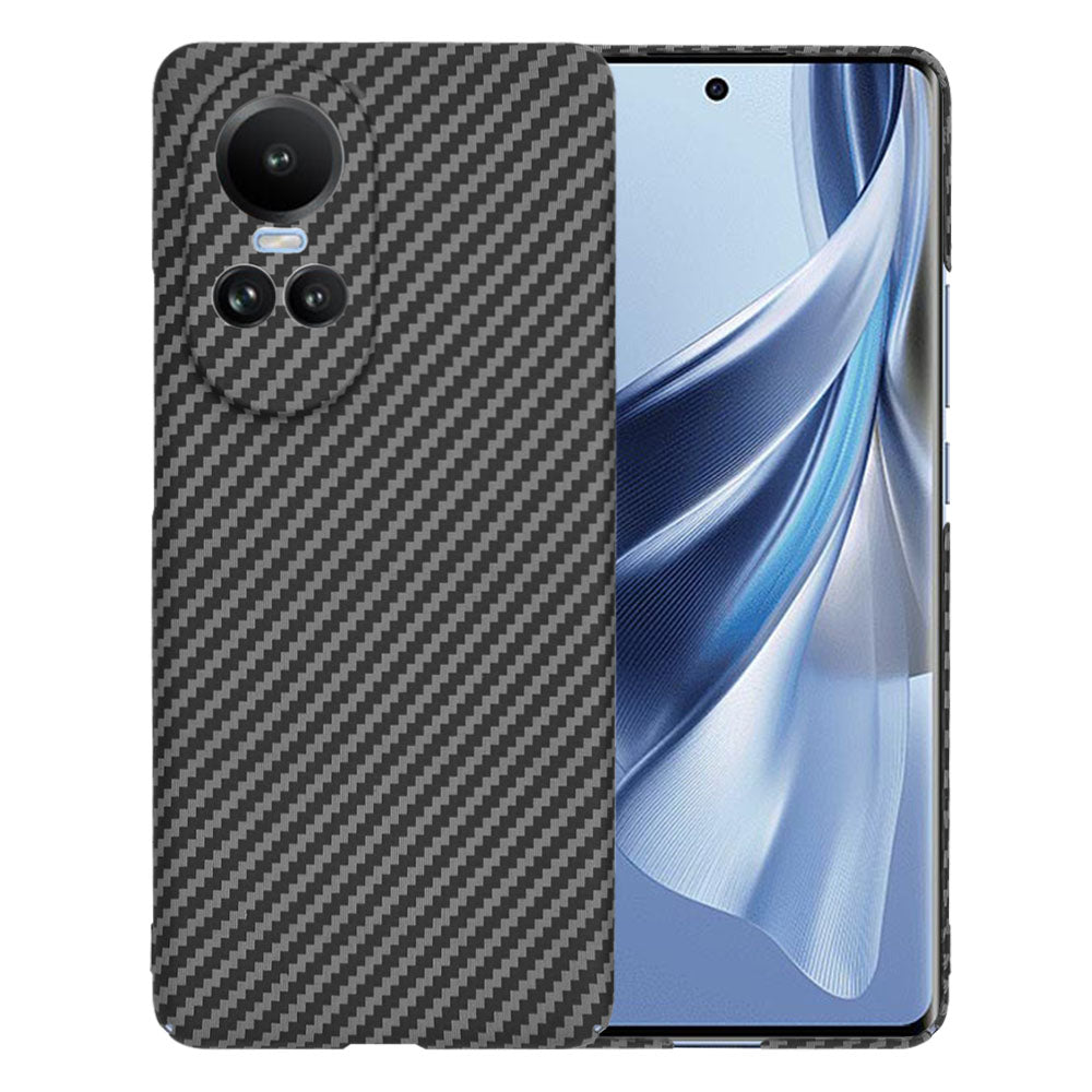 Hülle für Oppo Reno10 / Reno10 Pro, Techsuit, Carbonite FiberShell, Schwarz