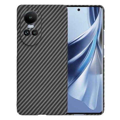 Hülle für Oppo Reno10 / Reno10 Pro, Techsuit, Carbonite FiberShell, Schwarz