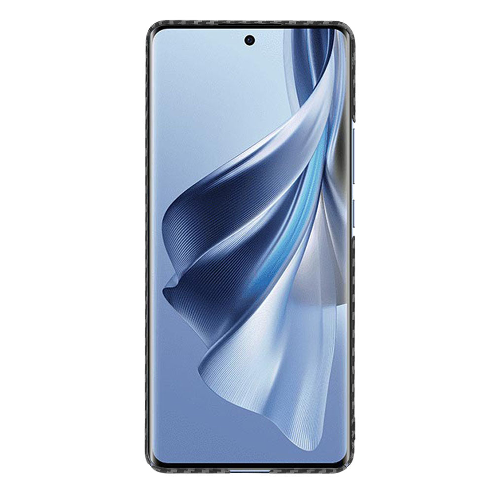 Hülle für Oppo Reno10 / Reno10 Pro, Techsuit, Carbonite FiberShell, Schwarz