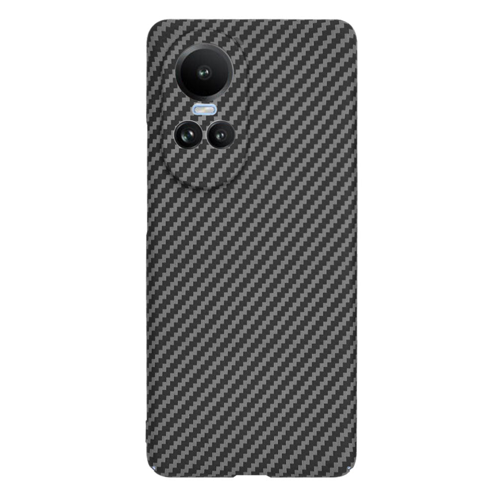 Hülle für Oppo Reno10 / Reno10 Pro, Techsuit, Carbonite FiberShell, Schwarz