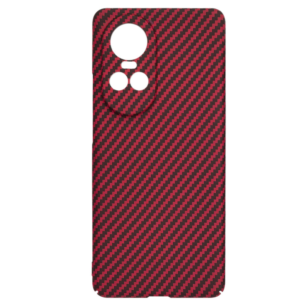 Hülle für Oppo Reno10 / Reno10 Pro, Techsuit, Carbonite FiberShell, Rot