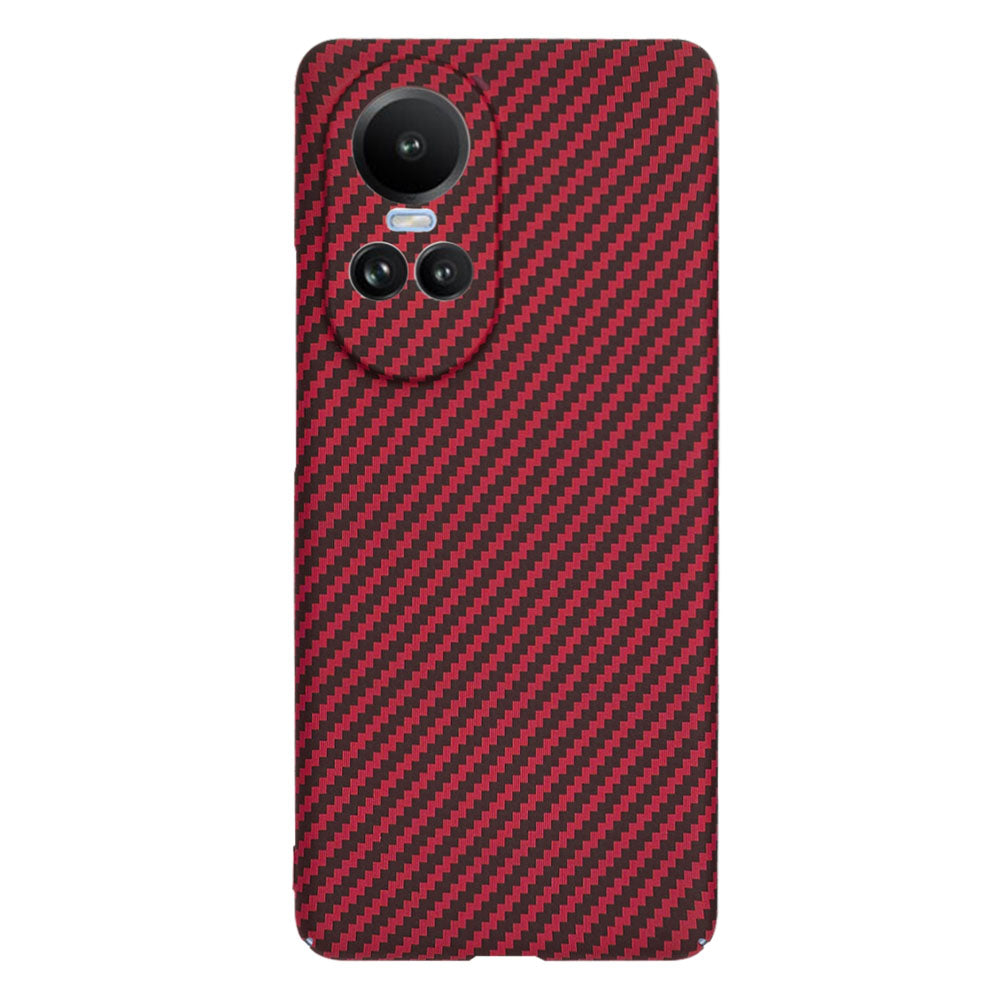 Hülle für Oppo Reno10 / Reno10 Pro, Techsuit, Carbonite FiberShell, Rot